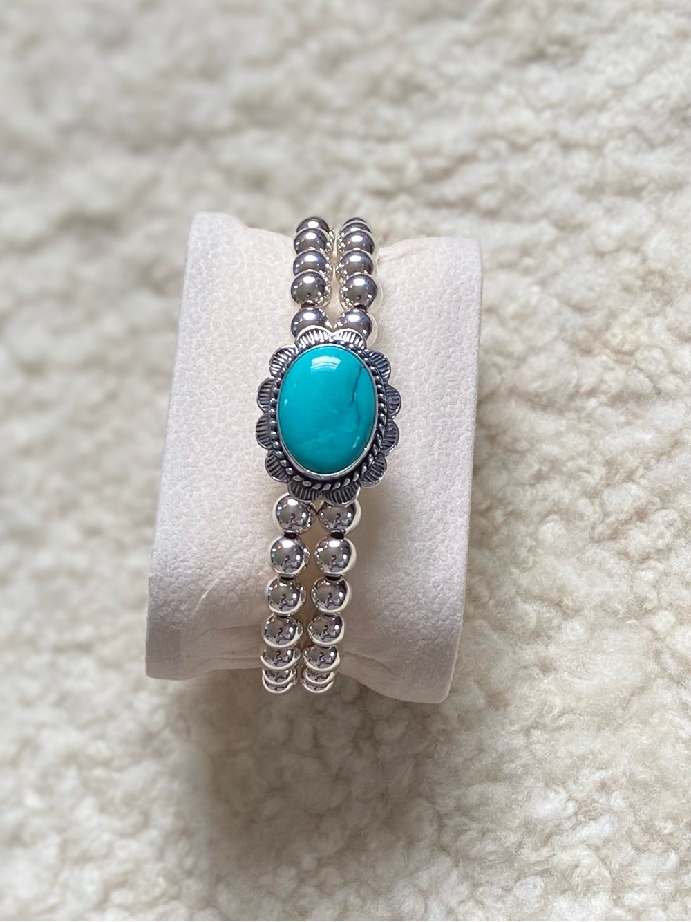 Vintage Carolyn Pollack Relios Turquoise and Silver Bracelet